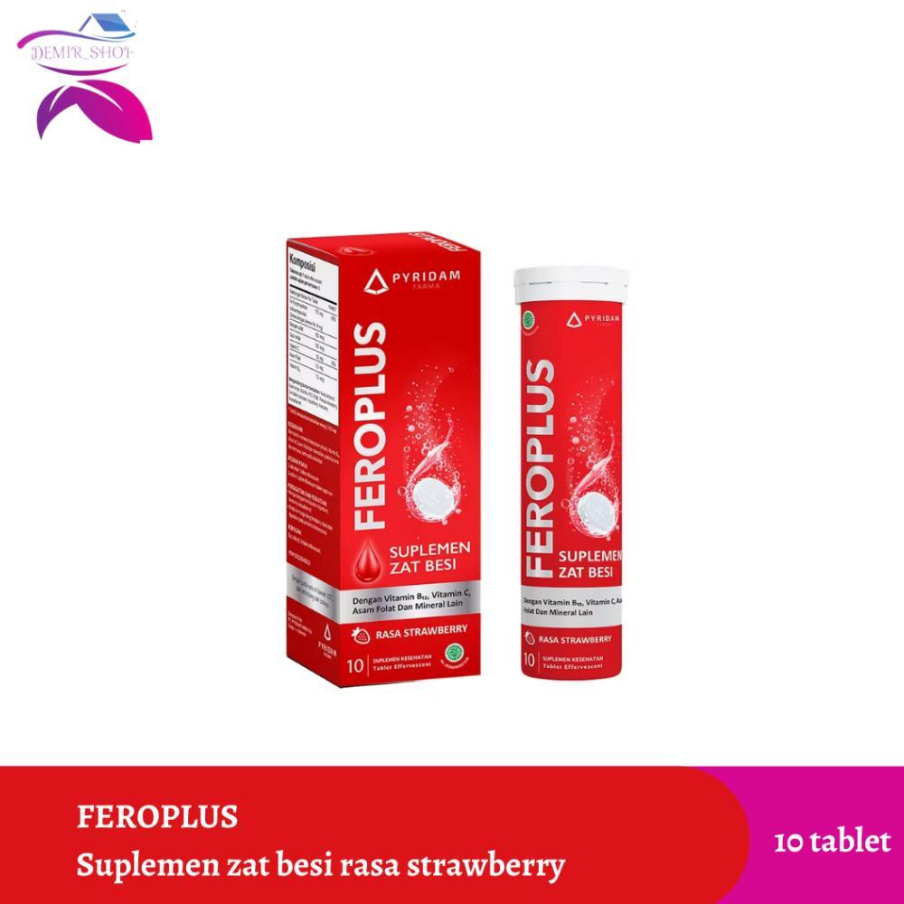 Feroplus 10 Tablet Effervescent / Suplemen Zat Besi Ibu Hamil