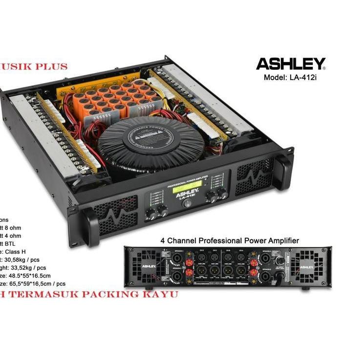 POWER 4 CHANNEL ASHLEY LA412I / LA 412I / LA 412 I ORIGINAL ORIGINAL DAN TERPERCAYA
