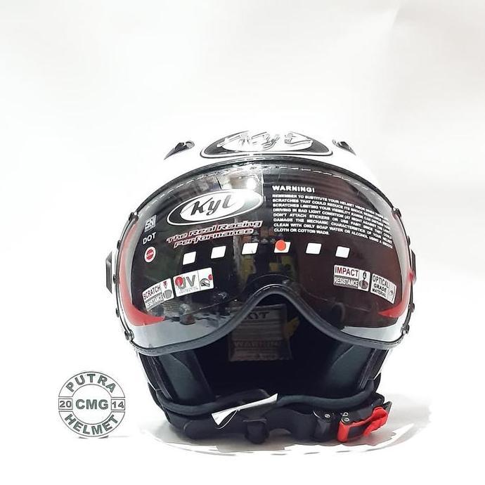 Helmet- Helm Kyt Elsico White Putih