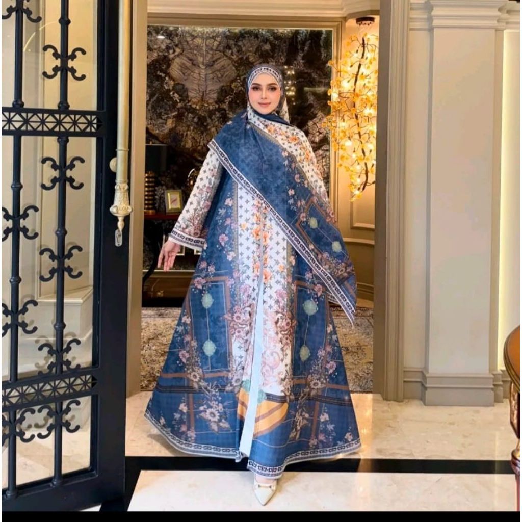 Abaya Gamis Dress Belah Outer Set Pasmina by Sheila Saukia SS