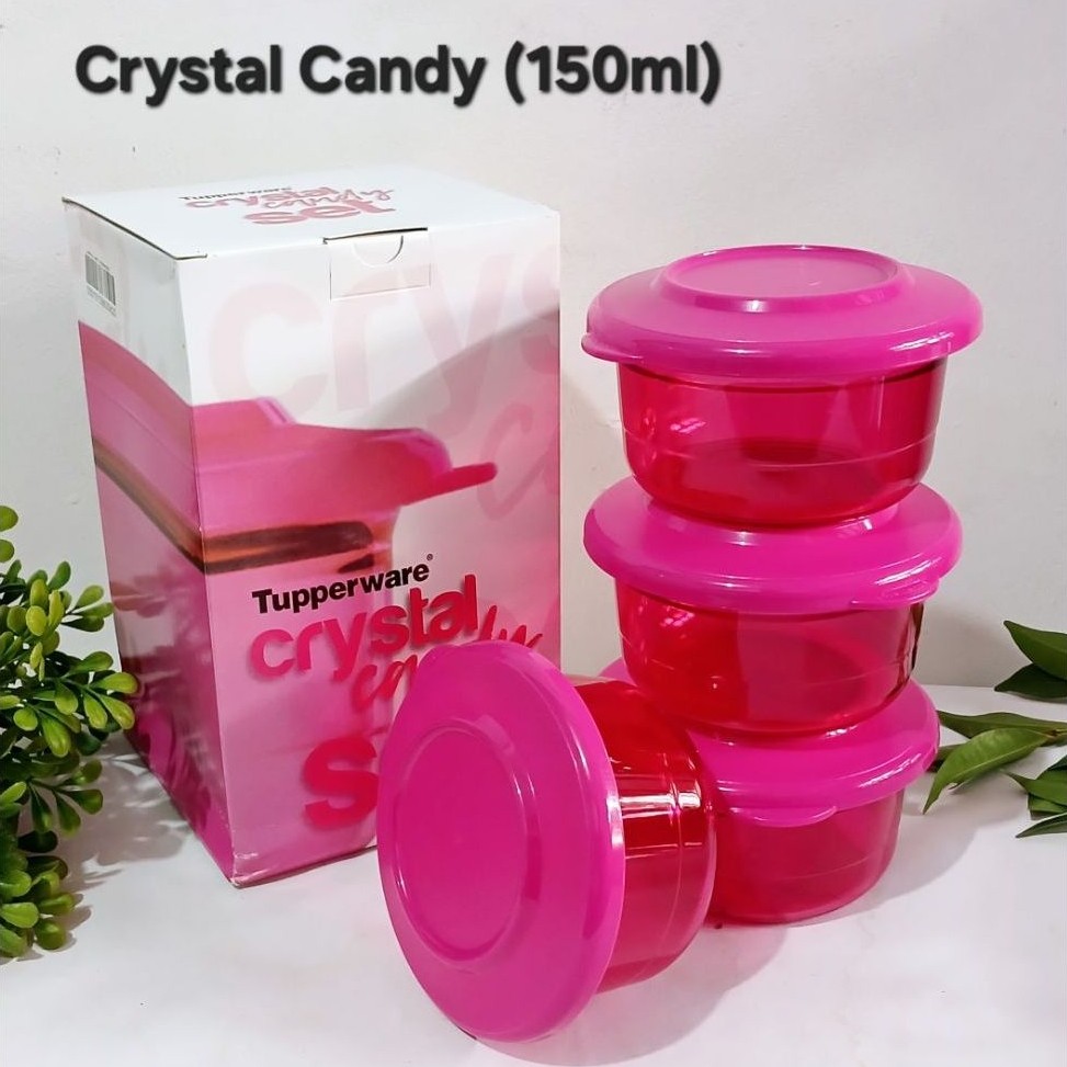 Crystal Candy Tupperware @ 150 ml/tempat makan/toples kecil