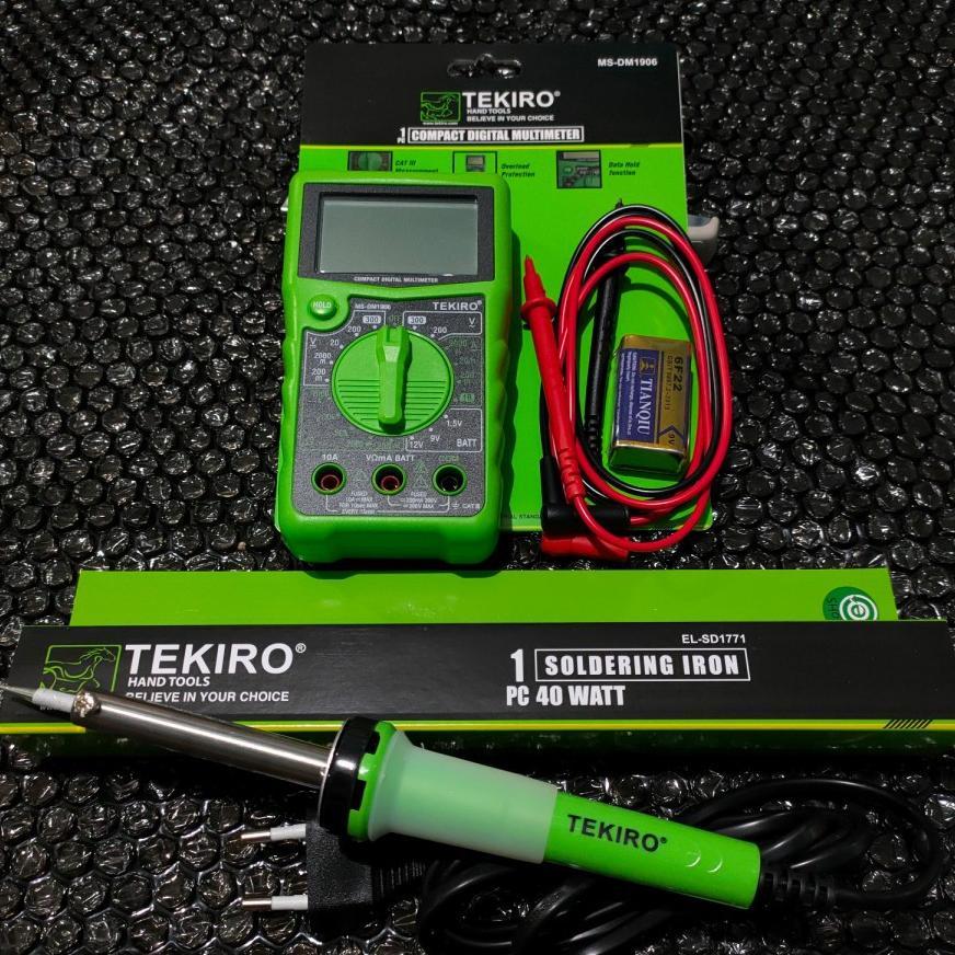 Tekiro Multitester Dan Solder Listrik Tekiro - Solder Listrik Dan Multimeter Tekiro Original