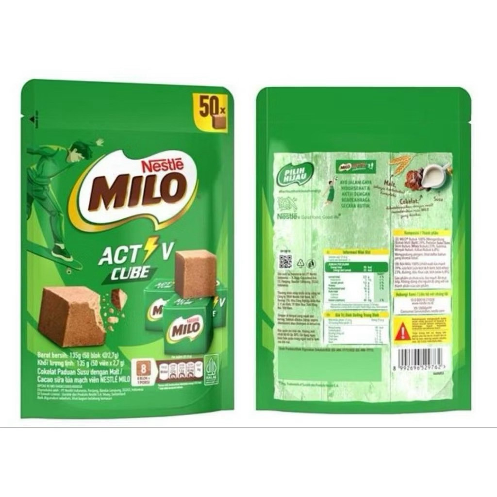 MILO ACTIV CUBE PERMEN MILO NESTLE ISI 50 PCS