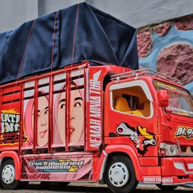 Cod Miniatur Truk Oleng Permata Agung Variasi Terpal, Trek, Trak, Truck Oleng Miniatur, Truk Oleng K
