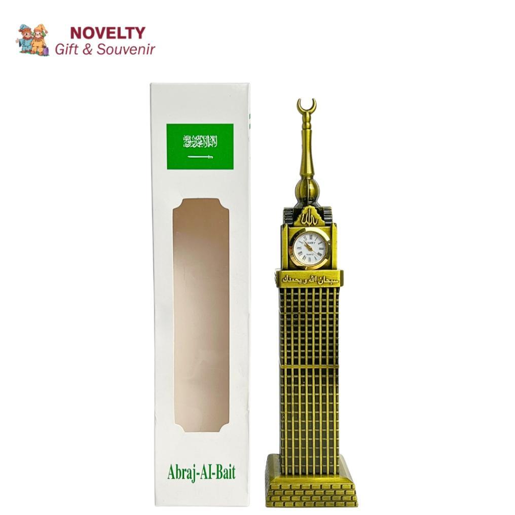 Pajangan Miniatur Jam Abraj Al Bait Souvenir Negara Arab Saudi