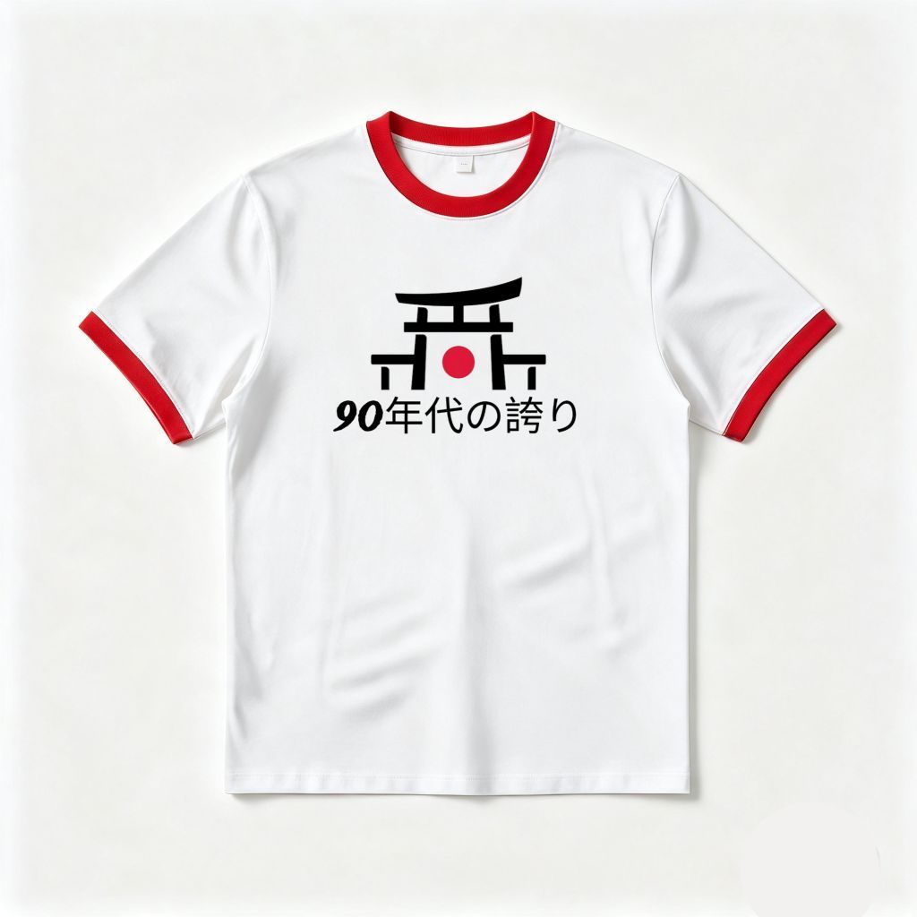 Kaos Ringer Tee Pria Japandi Vintage Pride of 90s Baju Kaos T-shirt Distro Casual Retro