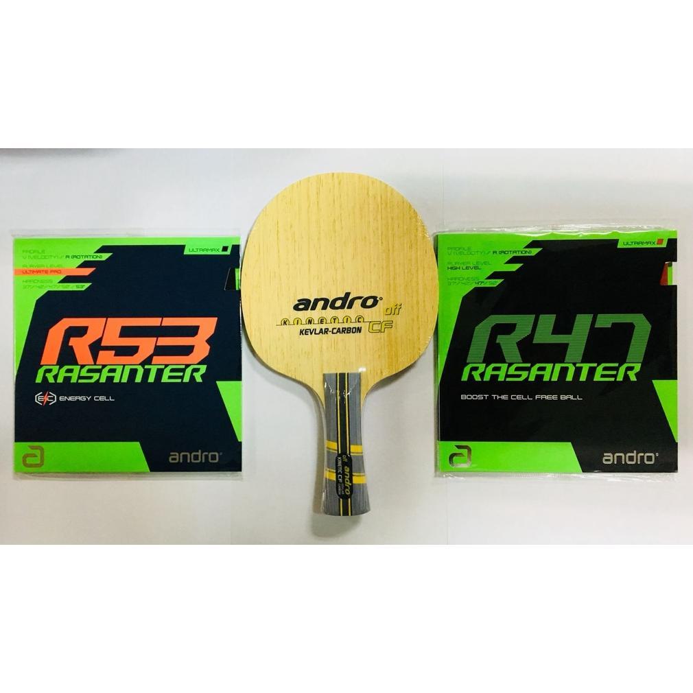 [ UVU ] Setup Tenis Meja Pingpong Andro Kinetic CF OFF Andro Rasanter R53 R47
