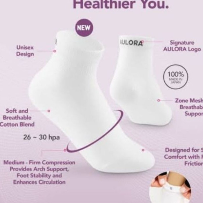 Aulora socks putih unisex