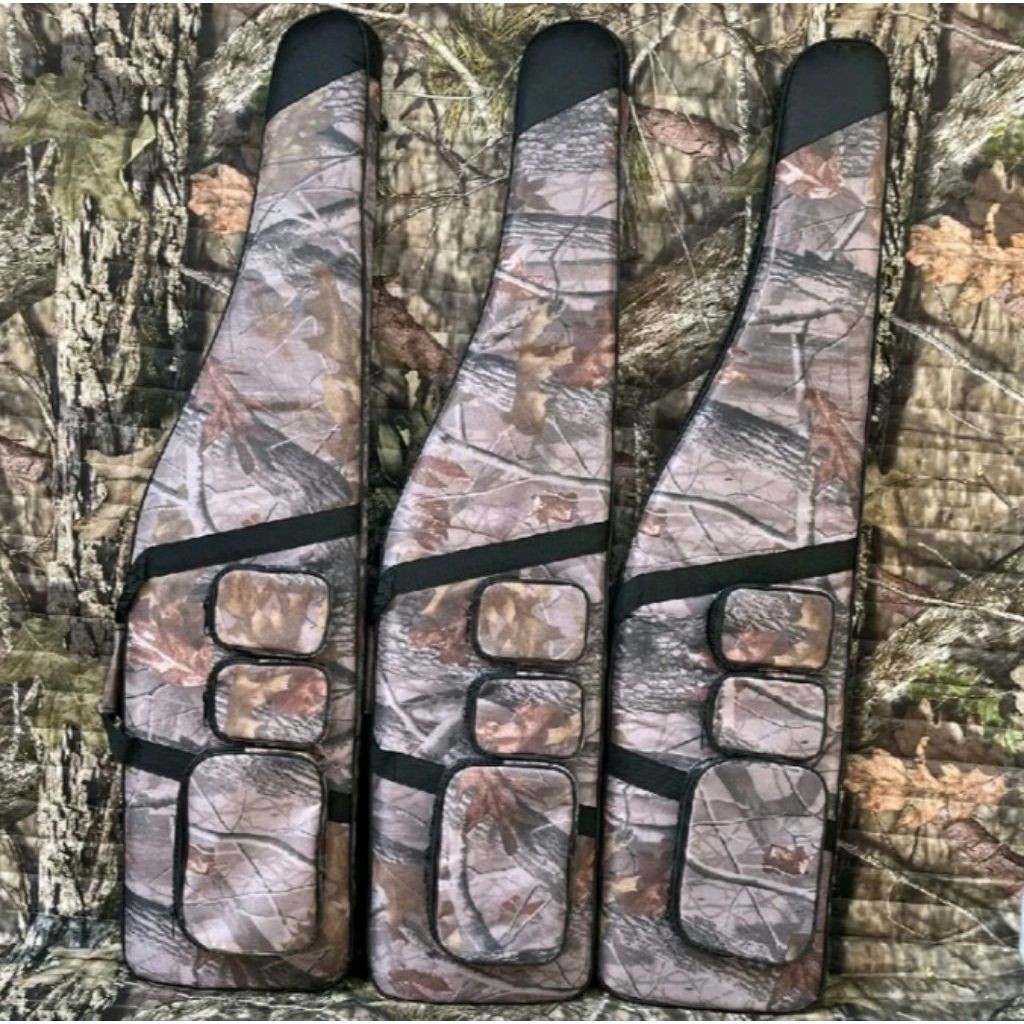 Tas Senapan Saku 3 Plus Saku Pompa / Tas Pcp uklik 120cmx33cm outdor