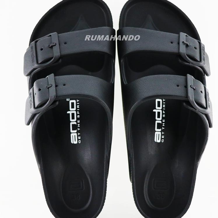 Ando Sultan Hitam - Sandal Pria Terbaru 2021 Ando Surabaya