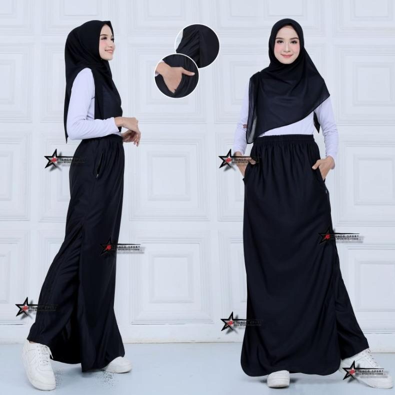 Rok Celana Olahraga ( Rocela ) / Training Rok Celana Olahraga Wanita Muslimah / Celana Rok Training