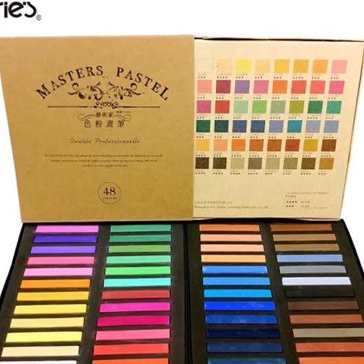 Maries Master Soft Pastel Set Isi 12 / 24 / 48 Warna Marie'S Pastel Mewarnai