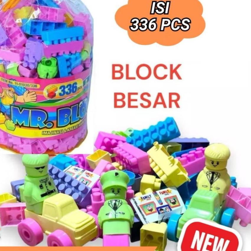 Mainan Edukasi Mr Blocks Mainan Balok Susun Besar