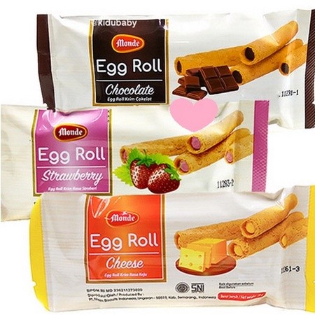 [] Monde Egg Roll 1 Pak isi 10x35 gram - Snack Monde eggroll kecil nikmat dan hemat