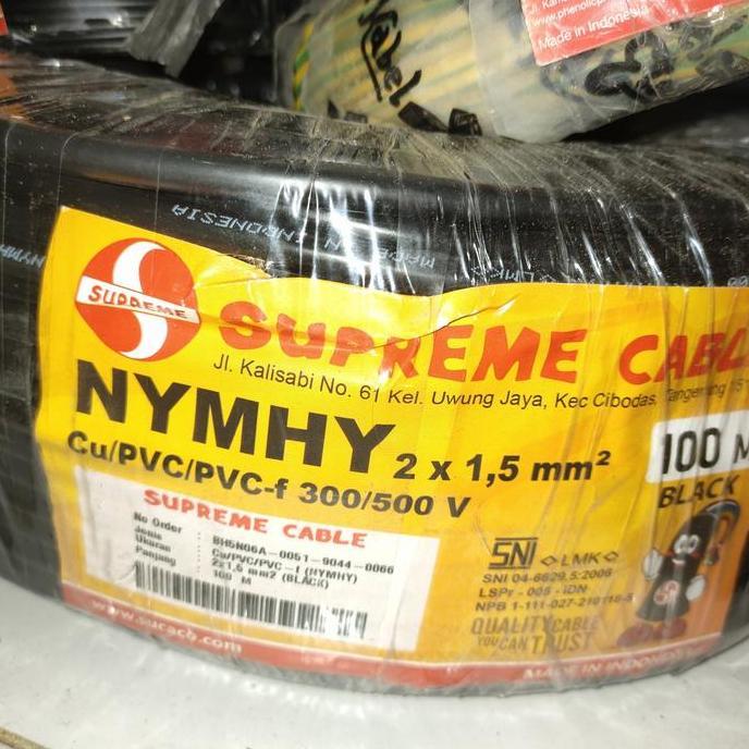 kabel nyyhy 2x1,5 supreme serabut 100m nyyhy / nymhy
