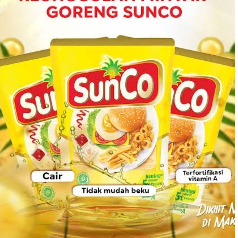 minyak goreng Sunco 1 dus 2 liter