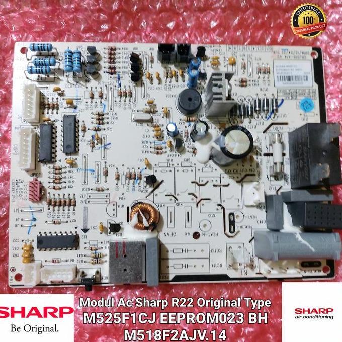 MODUL AC SHARP R22 ORIGINAL TYPE M525F1CJ EEPROM023 BH M518F2AJV R22 NEBU