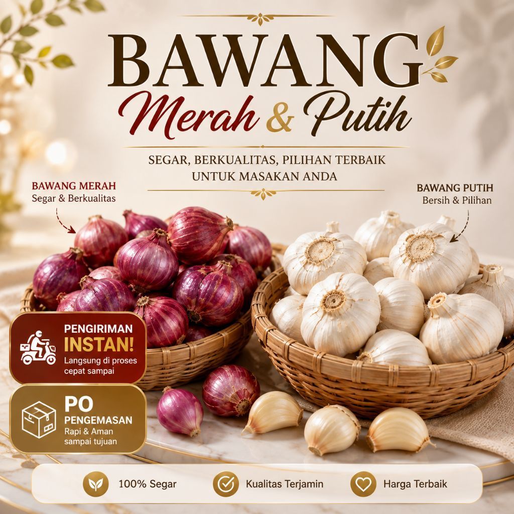 Bawang Merah dan Bawang Putih 1kg