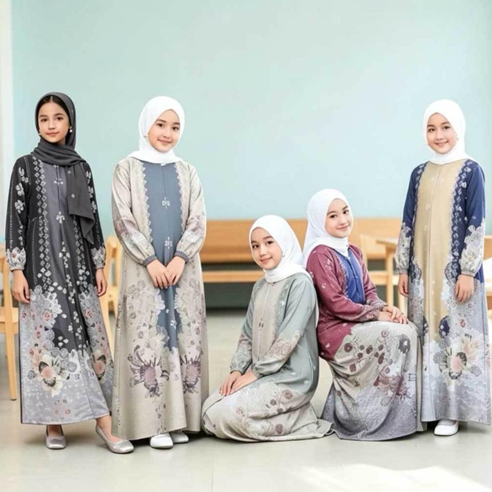Cash Back Gamis Anak Medina Silk Premium | Gamis Kids Medina