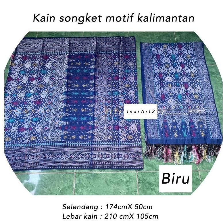 Murah Kain Songket Motif Kalimantan