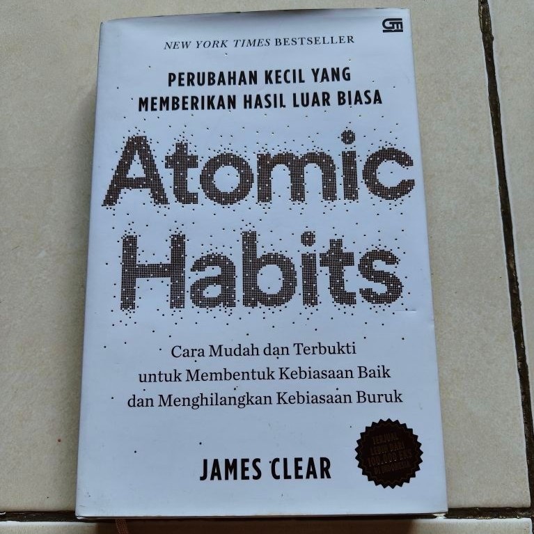 Atomic Habits by James Clear - Hard Cover, Bahasa Indonesia [PRELOVED]