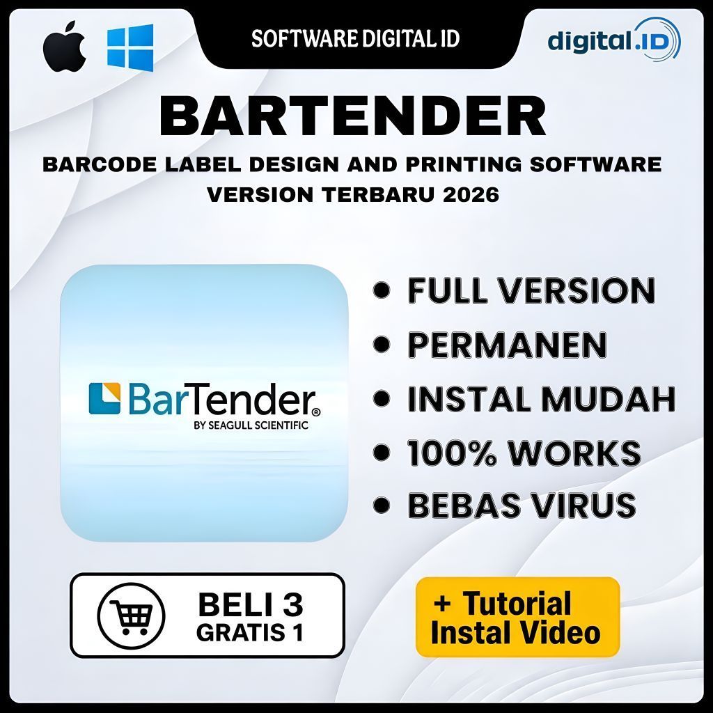 Bartender Enterprise Automation 2026 Full Version Lifetime Permanen Windows |  Software percetakan b