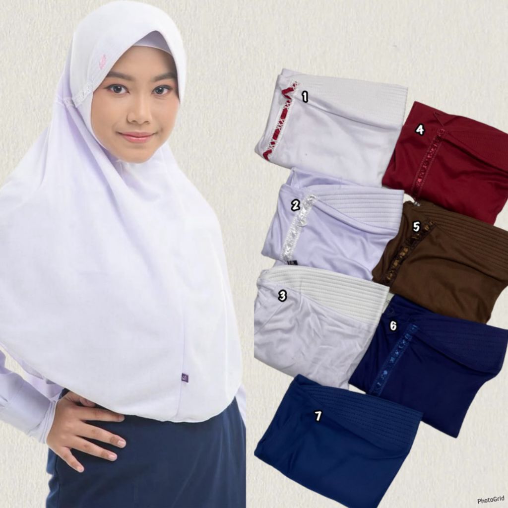 Rabani L/hijab sekolah rabani/rabani standar