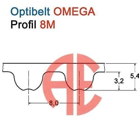 Timing Belt Htd 880 8M