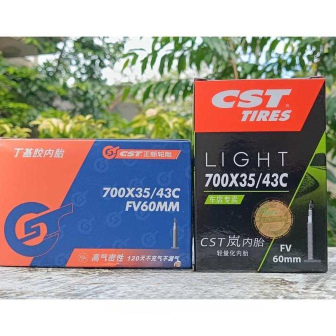 Ban Dalam CST Inner Tire 700C x 35/43C Presta FV 60 80 mm Premium Ultralight Sepeda RB Gravel 700 c 