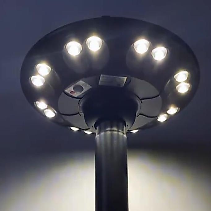 Terlaris, Lampu Jalan Taman Solar Panel Bulat 500 Watt / Pju Tenaga Surya 500W Include Tiang