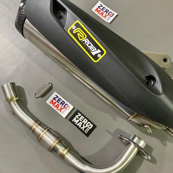 Knalpot ROB1 Standar Racing Stainless Cup V Mio Smile Mio Sporty
