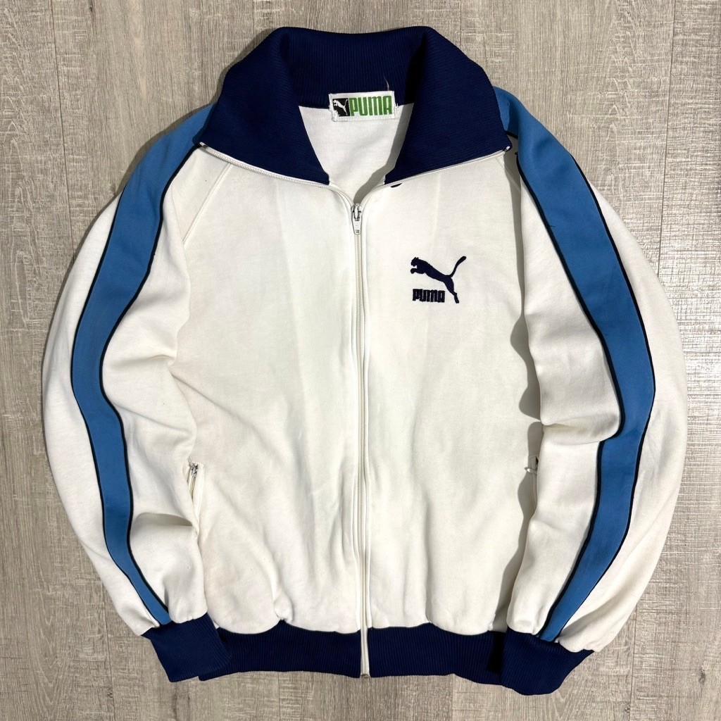 Jacket vintage puma tracktop white