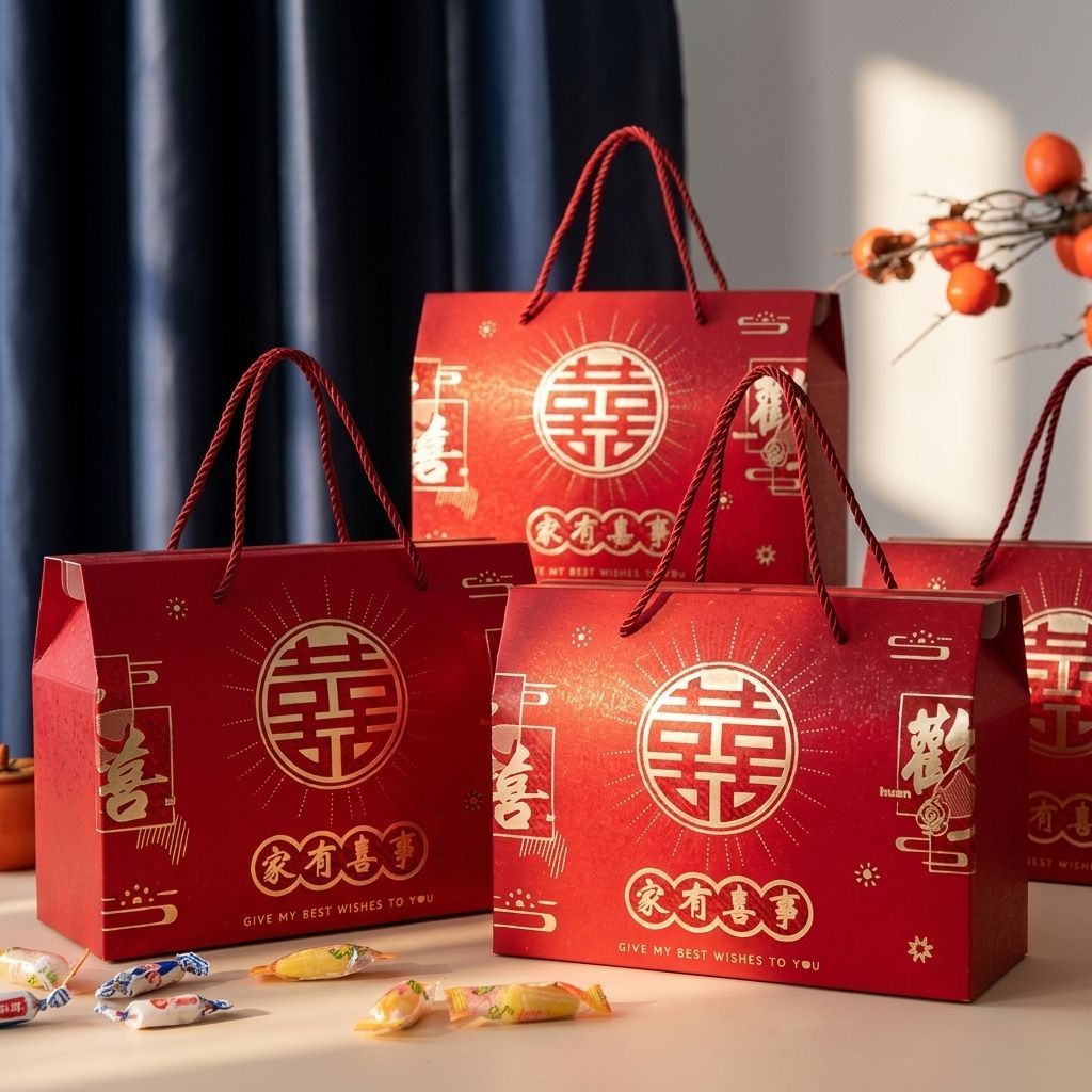 BOX HAMPERS, GIFT, KOTAK KUE SANGJIT, HANTARAN, LAMARAN,Shuang xi 1285