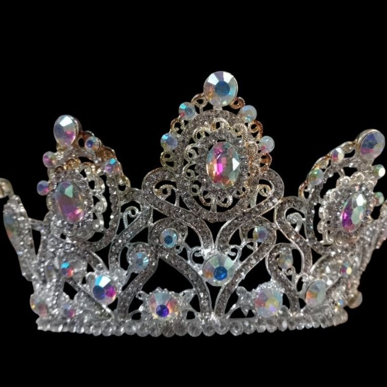 crown mahkota weding dasar silver mahkota besar