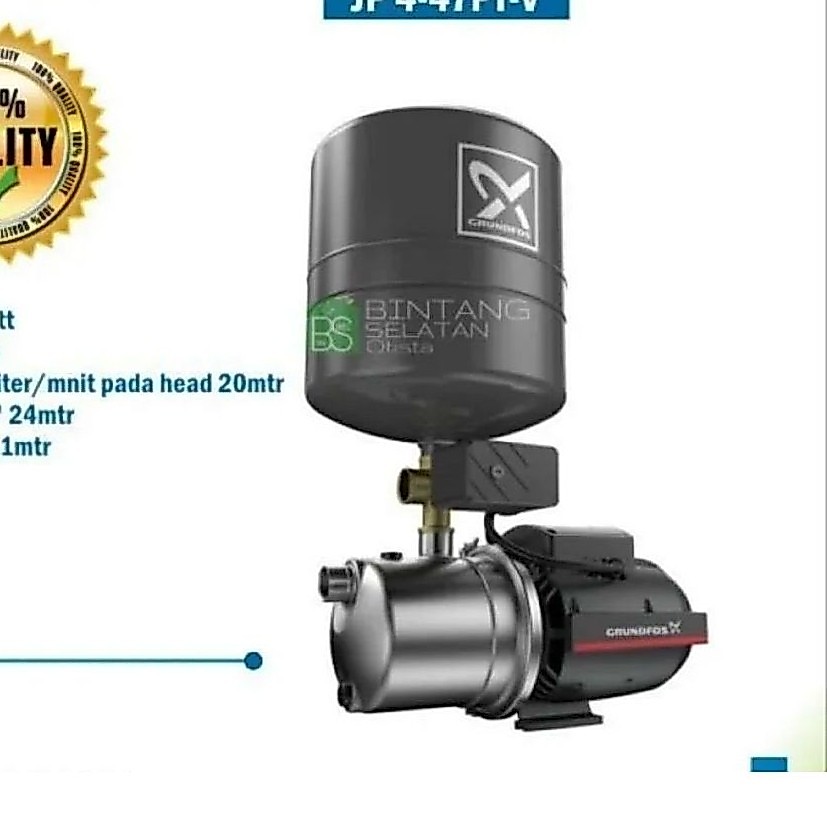 GRUNDFOS SEMI JET PUMP STAINLESS STEEL JP 447 PTV