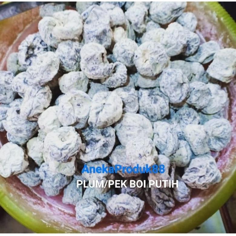 MANISAN PLUM SALJU /KIAM BOI /PEKBOI PUTIH/ HUA HE MEI makanan
