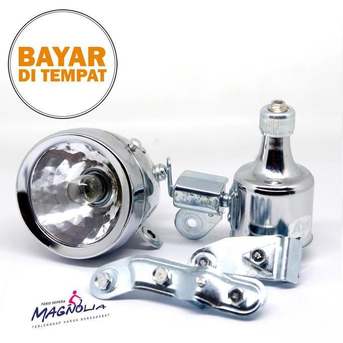 Promo Lampu Dinamo Sepeda Ontel Kebo Mini Jadul Lampu Sepeda Jadul Kuno Diskon