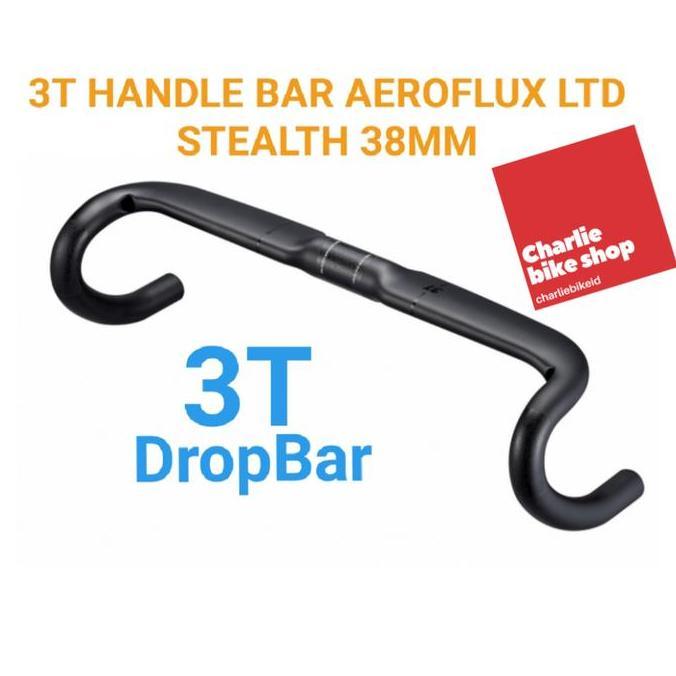 Promo Dropbar Carbon 3T AEROFLUX LTD Stealth 380 mm 38cm Diskon