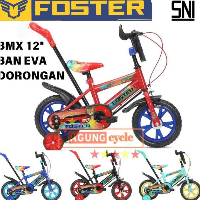 SEPEDA BMX ANAK VELION ERMINIO 12 INCH BAN HIDUP MATI DORANGAN STIR DORONG