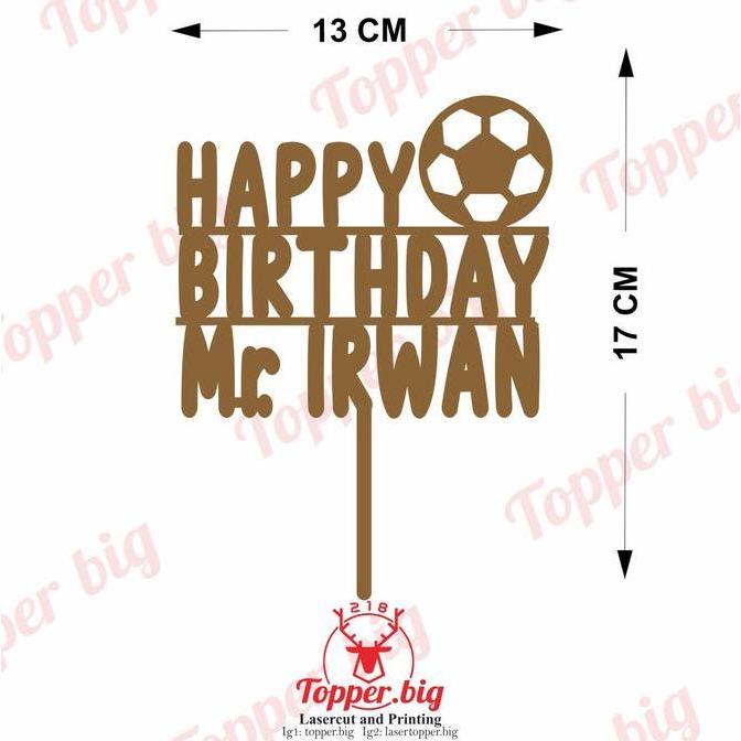 Promo Caketopper Akrilik Murah - Topper Custom - Topper Akrilik - Topper Akrilik HITAM Diskon