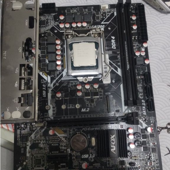 paket mobo i3 10105f + mono h510m afox