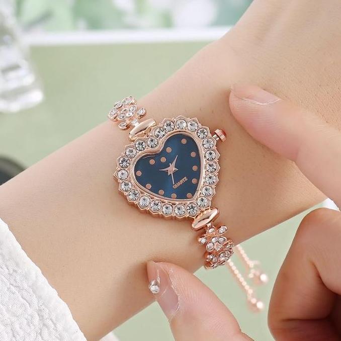 Elle- Jam Tangan Fashion Nita Love Tali Gelang Serut