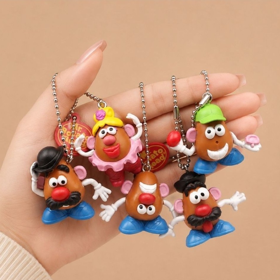 Disney Anime Figures Mr.Potato Head PVC Keychain
