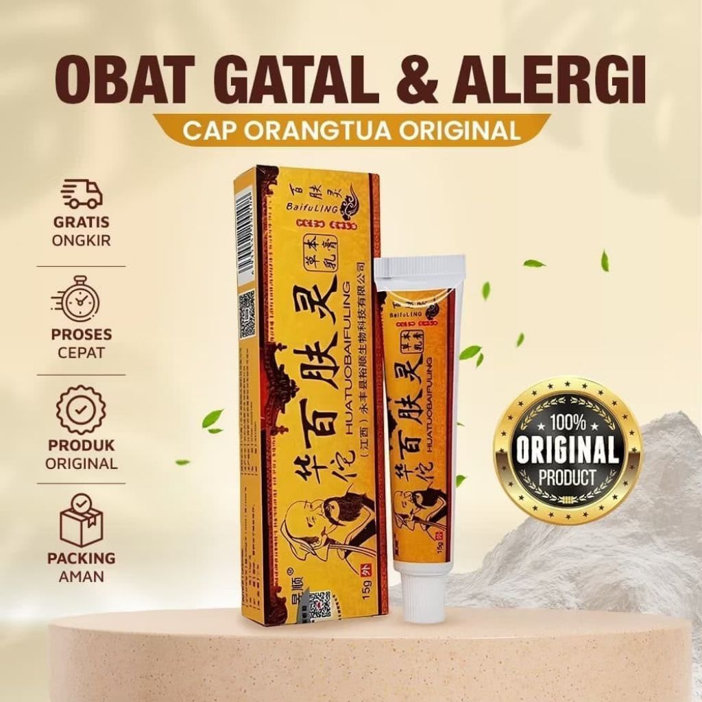 Salep Gatal Kulit HuaTuoBaifuLing 100ml