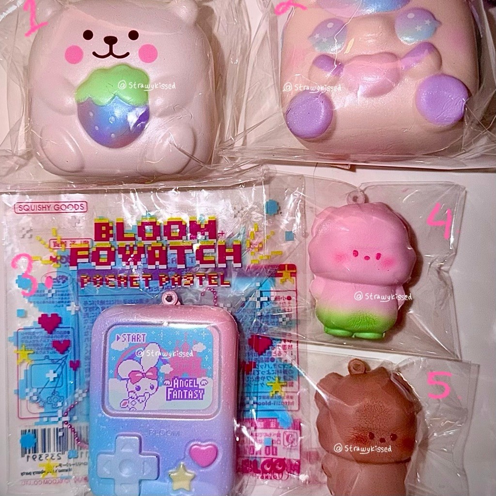 SQUISHY IBLOOM READY || IB FOWATCH BUNNY , CHIGIRI UNICORN , CG MARMO , IB EGG PUCHI