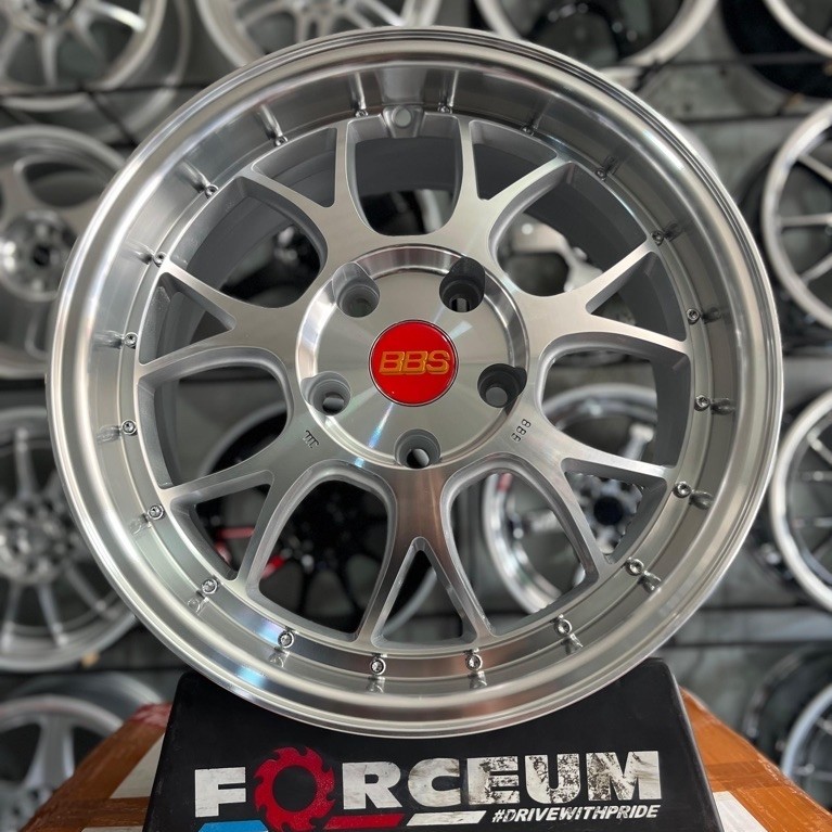 velg bbs lmr r16 full polish pcd 5x114 kondisi baru