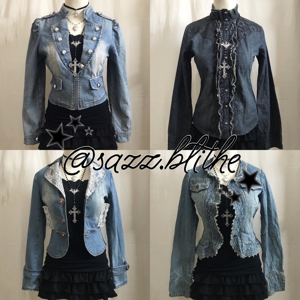 VINTAGE JACKET VEST BLAZER DENIM COAT MILITARY JACKET