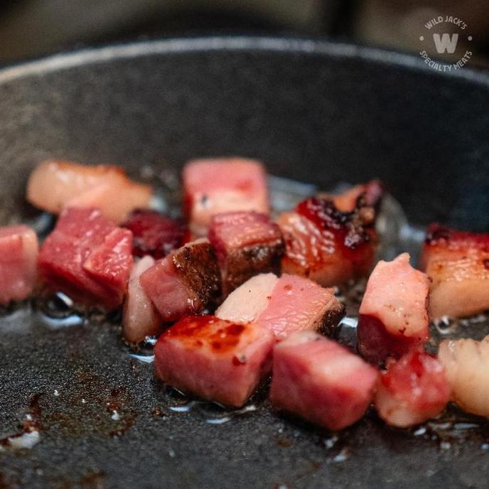 Berdana_ - Beef Bacon Cubes / Smoked Beef Bacon / Daging Sapi Bacon-100Gr