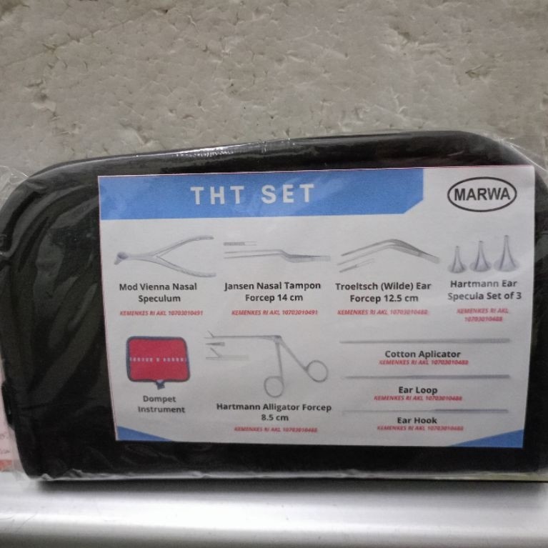 THT Set Marwa Instrumen Medis Standard Dokter