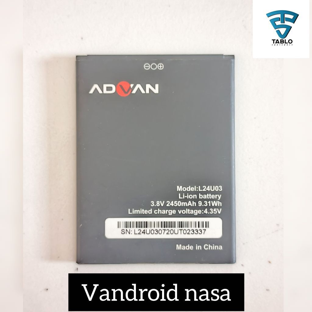 Baterai Advan vandroid nasa L24U03 second copotan hp